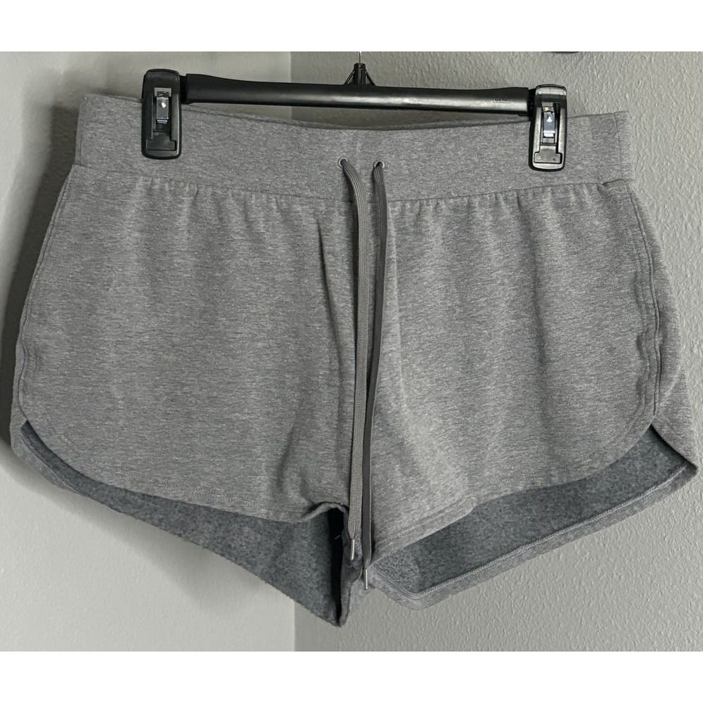 VICTORIA'S SECRET GRAY CASUAL ATHLEISURE LOUNGE EVERYDAY COMFY SHORTS SZ. MED